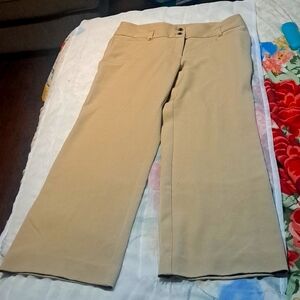 Anne Klein Khaki Dress Pants, Size: 12